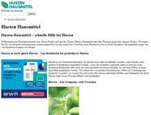 Tablet Screenshot of hustenhausmittel.com